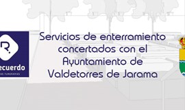Servicios de enterramiento concertados con el Ayuntamiento de Valdetorres de Jarama