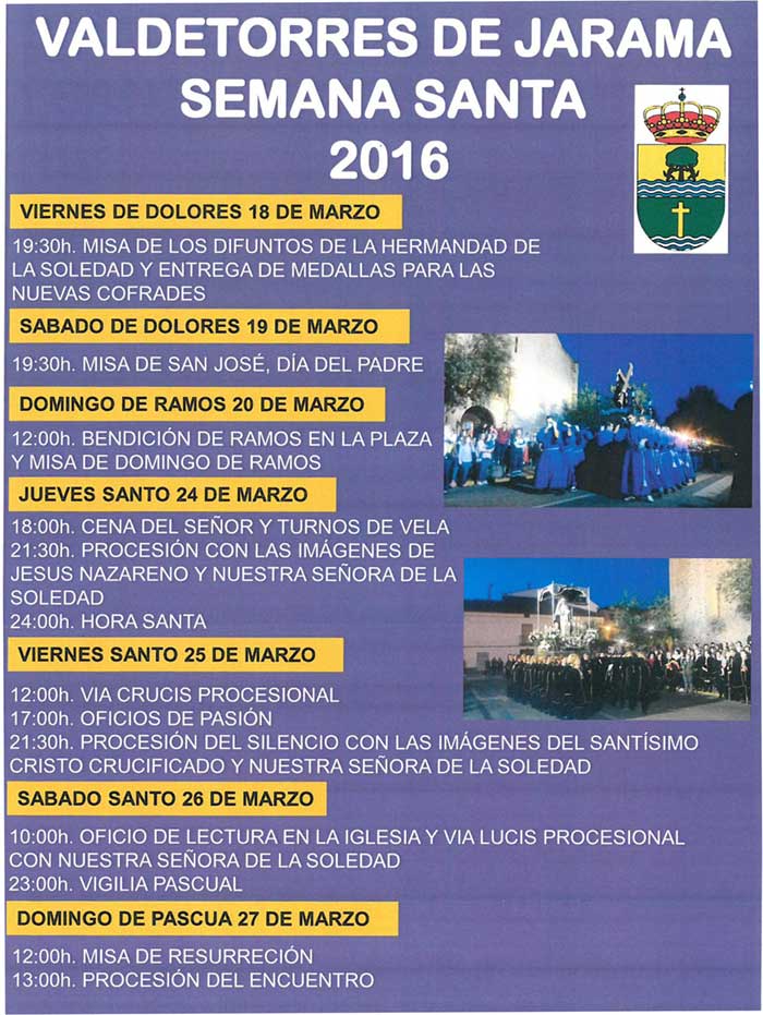 Programa Semana Santa 2016