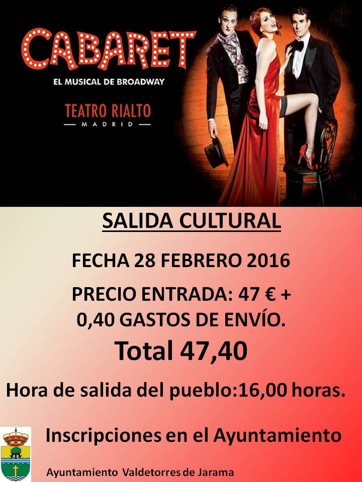 Salida Cultural: Musical Cabaret