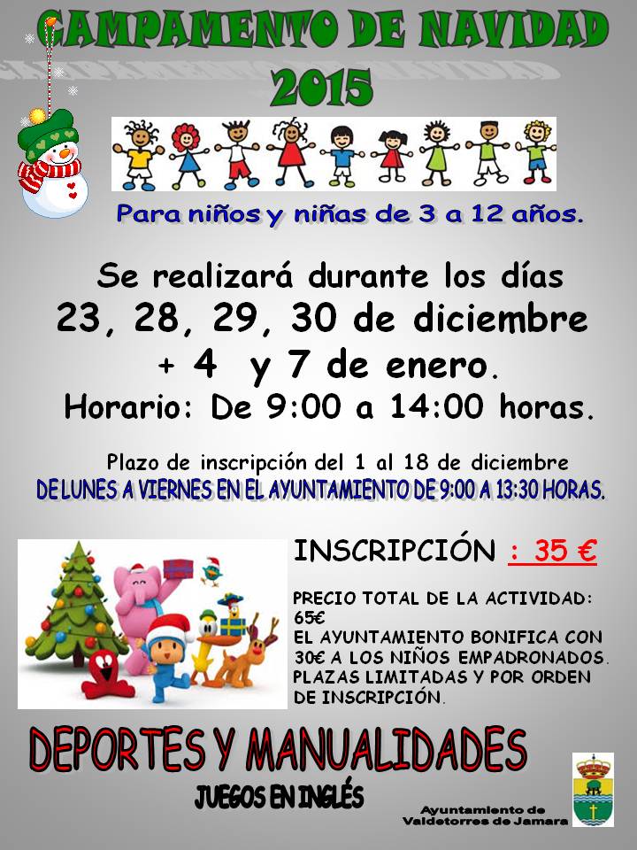 Campamento de Navidad 2015