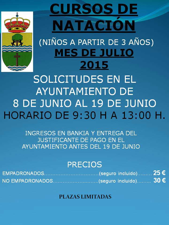 Piscinas municipales y curso natación verano 2015
