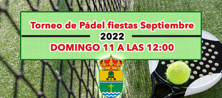 Torneo de Pádel Fiestas Septiembre 2022