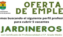 OFERTA DE EMPLEO - JARDINEROS
