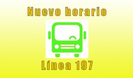 Nuevo horario línea 197