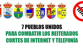 7 Pueblos unidos para combatir los reiterados cortes de Internet y telefonía