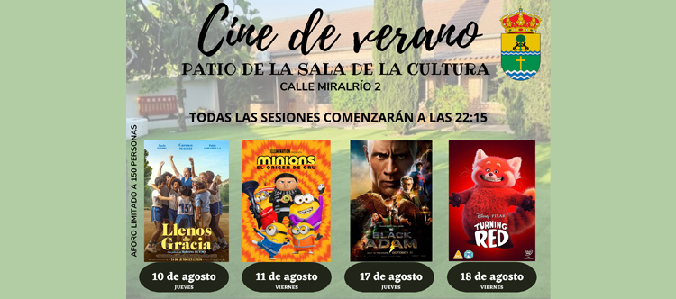 Cine de verano - Agosto 2023
