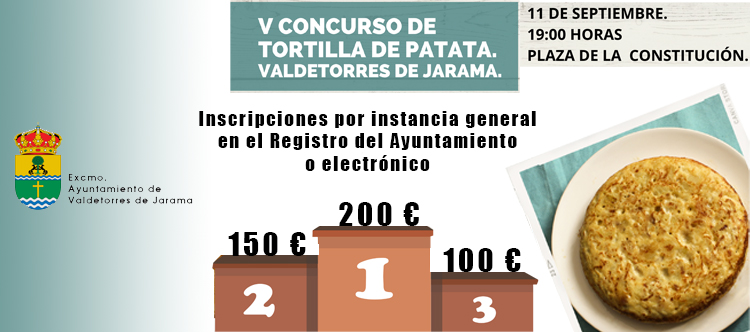 Bases del V Concurso de Tortilla de patatas