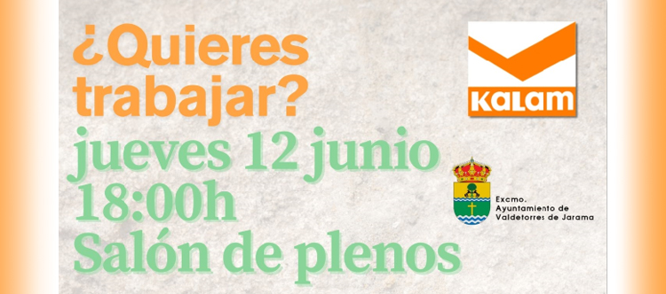 CONVENIO DE COLABORACIÓN KALAM - AYUNTAMIENTO DE VALDETORRES DE JARAMA