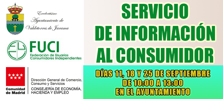Servicio de Información al Consumidor en Valdetorres de Jarama – Septiembre 2025